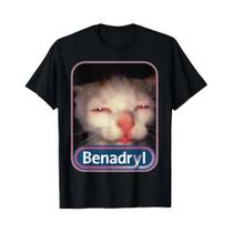 Camiseta Feminina Engraçada Com Meme De Gato, Confortável, Macia, Manga Curta, Casual, Para
