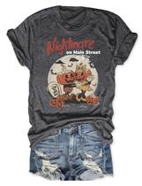 Camiseta feminina engraçada de abóbora com estampa de abóbora da Halloweentown University