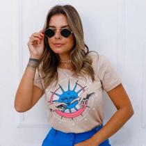 Camiseta Feminina Escolha Cor e Tamanho 100% Algodão Malha Premium Manga Curta Gola Redonda