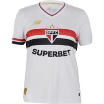 Camiseta Feminina Esportiva São Paulo Oficial Torcedor Spfc Home 2025 New Balance Wt831807