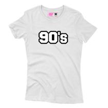 Camiseta Feminina Estampada 90's Branco