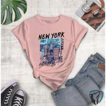 Camiseta Feminina Estampada De Cidade New York 1983 Predios Super Confortavel 100% Algodão Camiseta Feminina Estampada De Cidade New York 1983 Predios Super Confortavel 100% Algodão