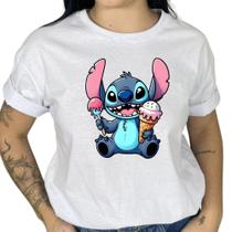 Camiseta Feminina Estampada Lilo Cores Variadas Confortavel Vibrante