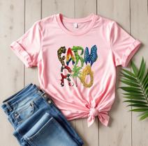 Camiseta Feminina Estampada T-Shirt Blusinha Algodão FarmRio Estilo Blogueira Animal