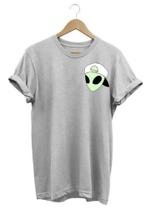 Camiseta Feminina Et Alien Espelhado Baby Look 100% Algodão