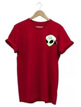 Camiseta Feminina Et Alien Espelhado Baby Look 100% Algodão