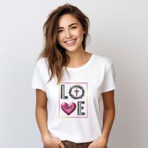 Camiseta Feminina Evangelica Moda Cristã Em Algodão Lançamento Fattor Shop
