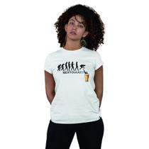 Camiseta Feminina Evolução Cerveja Sextou Happy Hour Humor