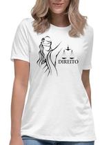 Camiseta feminina faculdade de direito camisa advogada