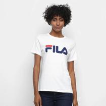 Camiseta Feminina Fila Basic Letter Branco - Camiseta Feminina Fila Basic Letter Branco -
