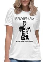 Camiseta feminina fisioterapia musculoesquelética camisa