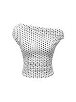 Camiseta feminina Floerns Y2K com estampa de leopardo sem mangas branca Camiseta feminina Floerns Y2K com estampa de leopardo sem mangas branca