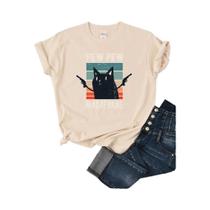 Camiseta Feminina Fofa Engraçada Com Estampa Hip Hop Vintage Gola Redonda Manga Curta Casual Top