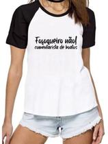 Camiseta feminina fofoqueira não comentarista de boatos