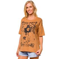 Camiseta Feminina Freesurf Soul Caramelo