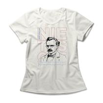 Camiseta Feminina Friedrich Nietzsche