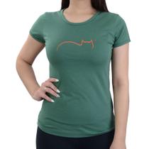 Camiseta Feminina Gatos e Atos Cotton Comfort Verde - 950 Camiseta Feminina Gatos e Atos Cotton Comfort Verde - 950