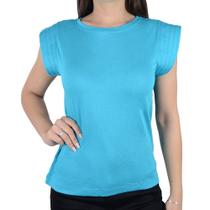 Camiseta Feminina Giraffe Muscle Azul - 62388 Camiseta Feminina Giraffe Muscle Azul - 62388