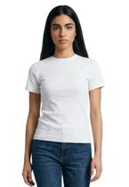 Camiseta Feminina Gola Fechada Algodão Premium -