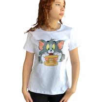 Camiseta Feminina Gola Redonda Tom &amp Jerry 108611 - Malwee