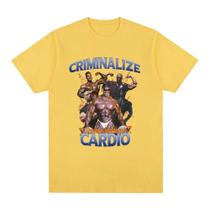 Camiseta Feminina Grande Retrô Estilo Hip Hop Para Academia E Fitness, Manga Curta, Moda