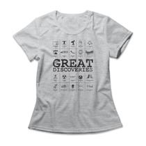 Camiseta Feminina Great Discoveries Camiseta Feminina Great Discoveries