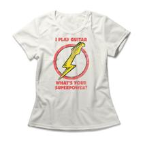 Camiseta Feminina Guitar Flash Camiseta Feminina Guitar Flash