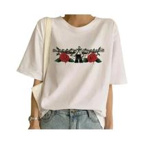 Camiseta Feminina Guns N' Roses - Branca - Estilo Punk Rock