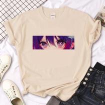 Camiseta Feminina Harajuku Y2K - Manga Curta Oshi No Ko - Moda Verão