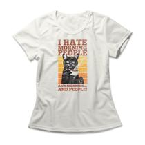 Camiseta Feminina Hate Morning People Camiseta Feminina Hate Morning People