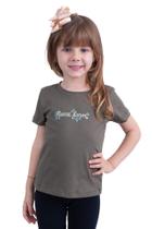 Camiseta Feminina Infantil Texas Farm - Cif021 - Verde Floresta