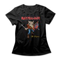 Camiseta Feminina Iron Meowden Camiseta Feminina Iron Meowden