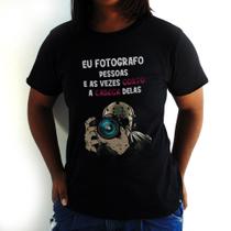 Camiseta Feminina Jason Fotógrafo Preta - Hipsters