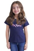 Camiseta Feminina Juvenil Texas Farm - Ctf006 - Azul Marinho/ Pink