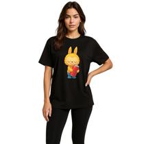Camiseta Feminina Labubu Oversize 100% Algodao Inedita Adicionar aos favoritos