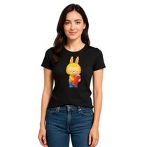 Camiseta Feminina Labubu Refri Baby Look Novidade Promoção
