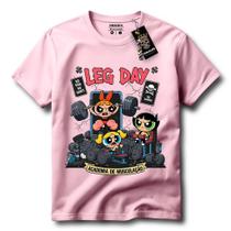 Camiseta Feminina Leg Day Academia Fitness Preta Algodão Premium Camisa Philklen Camiseta Feminina Leg Day Academia Fitness Preta Algodão Premium Camisa Philklen