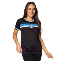 Camiseta Feminina Legend Grenal Grêmio Preto/Azul Camiseta Feminina Legend Grenal Grêmio Preto/Azul