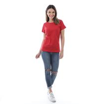 Camiseta feminina Levemente Acinturada 100% Algodão 7 cores
