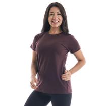 Camiseta Feminina Levemente Acinturada Algodão Puro Para o dia a dia Trabalho Passeio ou Atividade física Caimento Perfeito Indispensável
