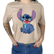Camiseta Feminina Lilo Stich Personalizada Cores Variadas Extra Chamativas Confortavel