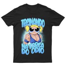 Camiseta Feminina Lindinha Maromba Super Poderosas Oversized Look de Treino Meme Fofo camisa blusa Camiseta Feminina Lindinha Maromba Super Poderosas Oversized Look de Treino Meme Fofo camisa blusa