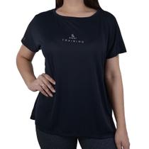 Camiseta Feminina Lupo MC Training Preta - 77153-002