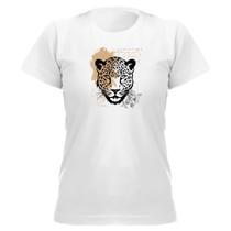 Camiseta feminina manga curta babylook Tigre moderno criativo novidade