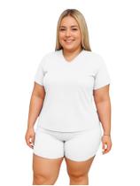 Camiseta Feminina Manga Curta Dryfit Fitness Academia Plus Size