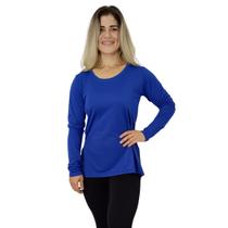 Camiseta Feminina Manga Longa Cobre Bumbum Mullet Academia