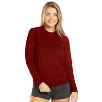 Camiseta Feminina Manga Longa com Proteção UV Estilo Slim Camiseta Feminina Manga Longa com Proteção UV Estilo Slim