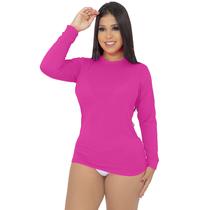 Camiseta Feminina Manga Longa Segunda Pele Uv 50+ Thermo Premium