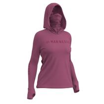 Camiseta Feminina Mar Negro X-Protection 360 com Capuz e Buff (Líris, +50UV)