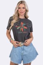 Camiseta Feminina Maya Carvão - TAM PP Camiseta Feminina Maya Carvão - TAM PP